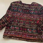 Vintage sequined silk Papéll Boutique Evening formal festive jacket, size large Photo 8