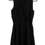 Maison Jules  Black Sleeveless Chiffon Mini Dress Sz S Photo 0