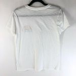 Lucky Brand Womens T Shirt Top Logo Rainbow Slub Knit Short Sleeve White S Photo 1