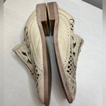 Free People Paramount White Laser Cut Leather Mule Loafers Sz 40 or 9 Photo 9