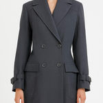 Dries Van Noten 100% wool tailored black blazer with longer contrast back panel Photo 0