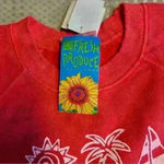 Fresh Produce NWT Vintage Sweatshirt Long Sleeve Graphic orange Tropical S Photo 7