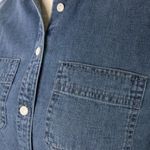 Madewell ‎ Denim Oversized Ex-Boyfriend Shirt in Hutcherson Wash Photo 6