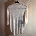 Elegant White/Cream Lace Trim Cardigan Photo 7