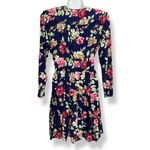 Rampage Vintage  Dress Oversized Collar Pleats Navy Blue Mini Size 3 Juniors Photo 1