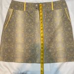 Cutter and Buck 100 Annika  Golf Tennis Prep Skort Stretch Yellow Geo Floral Gray 4 Photo 4