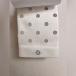 Lululemon  NWT Power Stride White Casual Crew Socks with Polka Dots Reflective M Photo 5