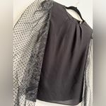 EXPRESS  Black Sheer Bubble Long Sleeve Women’s Blouse Shirt Sz XS EUC Photo 2