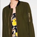 ZARA Green Bomber Jacket Photo 1