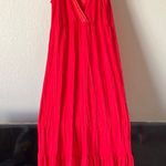 Miami peasant style sun dress small Red Photo 0