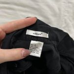 90s Black linen embroidered floral sleeveless blouse yellow red roses Size small Photo 1