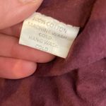 Brandy Melville Burgundy Zipper Long Sleeve Bomber Jacket Sz Lg Cotton Women’s Photo 5