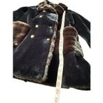 Vintage 60’s Borgana By Fairmoor Faux Fur Double Breasted Mid Length Coat Black Size M Photo 7