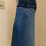 Frame Distressed denim midi skirt size 24 US 2 Photo 3