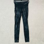 SPANXshape Faux Leather Legging Shiny Shaping Womens Size Medium Black Photo 2