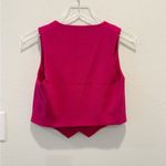 Christian LaCroix  Button Front Vest in Fuchsia Pink XS‎ Cropped Photo 1