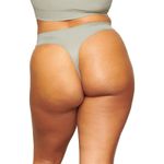 SKIMS  Stretch Rib Thong Sea Haze Size 2X-3X Photo 1
