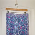 Lilly Pulitzer For Target XS Palazzo Sea Turtle Soirée Lounge Pants Blue Size 28 Photo 2