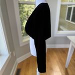 Vintage 80s 90s Steppin Out Black Velvet Cropped Bolero Jacket Size M Photo 1