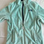 The North Face Women's Osito Fleece Full Zip Jacket Aqua Blue Size Small Photo 6