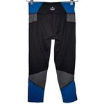 Beyond Yoga  Women’s Size S Black Blue Gray Colorblock Cropped Leggings Photo 2