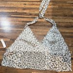 Abound  Womens 4X Halter Top Daisy Floral Smocked Cropped Tie Neck‎ Photo 4