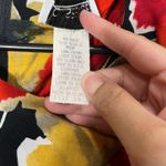 Vintage K.C. Spencer Floral Print Dress Sleeveless Black Red Yellow‎ Size 10 Photo 5