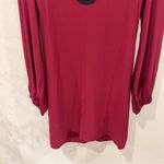 Staud Wine Mini Dress with Black Accents Size XS NWOT Red Photo 2