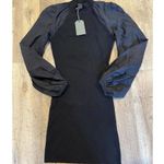ALLSAINTS Cleo Mini Dress Womens 6 Black Chic Designer Goth Feminine New $249 Size 4 Photo 1