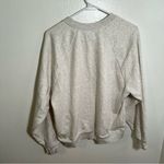Gap Raglan Pullover Sweatshirt Pale Grey Heather L Photo 8