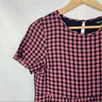 Madewell Short Sleeve Tiered Gingham Check Mini Dress XXS Photo 7