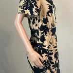 Anthropologie  The Somerset Jumpsuit Black Ecru Fan Favorite Slimming SMALL #138 Photo 7