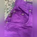 Vintage 90s Gennera Collection purple high waist baggy long shorts, size 8/10 Photo 4