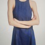 RE/DONE  Denim Split-Front Racerback Mini Dress Size S $395 Photo 1