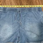 Juicy Couture Lightweight Elastic Drawstring Waist High Rise Shorts Blue Size Large Photo 8