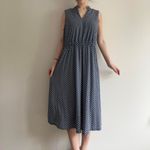 Anne Klein Black White Floral Geo Maxi Dress Size 14 Photo 3