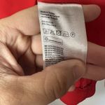 H&M Women's Red V-Neck Blouse Puff Sleeve Top Size 2 Dressy Casual Photo 5