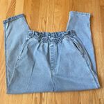 Gap Blue Paperbag Waist Jeans Photo 4