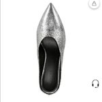 Vince Ralston Pointy Toe Mule In Silver Metallic leather 6M Photo 3