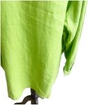Bridgewater Studio 100% Linen Long Sleeve Button Down Plus Size 3X Green Photo 7