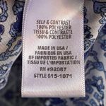 Saks 5th Avenue BLUE by Saks Fifth Avenue - Double Layered blue patterned tank- Tailored to Sz S Photo 7