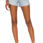 Lovers + Friends Revolve Jamie High Rise Cuffed Jean Denim Short Size 27 NWT Photo 0