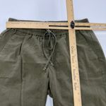 J.Crew J. Crew Pants Womens Size 4 Green Linen Cotton Blend Drawstring Photo 6