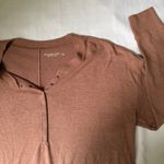 Abercrombie & Fitch Abercrombie soft and cozy Henley quarter snap up longsleeve size women’s large Photo 1