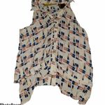 Maeve  Anthropologie size 2 lipsticks print collared sleeveless tank Photo 0