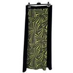 Michael Michael Kors Printed Maxi Dress size Medium Two Tone Abstract Leaf Black Photo 7