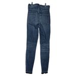 AYR Women’s The Riser Jeans Blue Neon Jupiter High Rise Skinny Medium Raw Hem 25 Photo 1