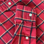 Chubbies  Red Plaid Button Down Long‎ Sleeve Shirt Women's Medium Photo 5