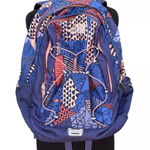 The North Face  Jester Backpack Navy & Orange Geometric Print Photo 0