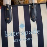 Kate Spade Authentic  Thick canvas and leather trim top zip Satchel/Crosby Photo 3